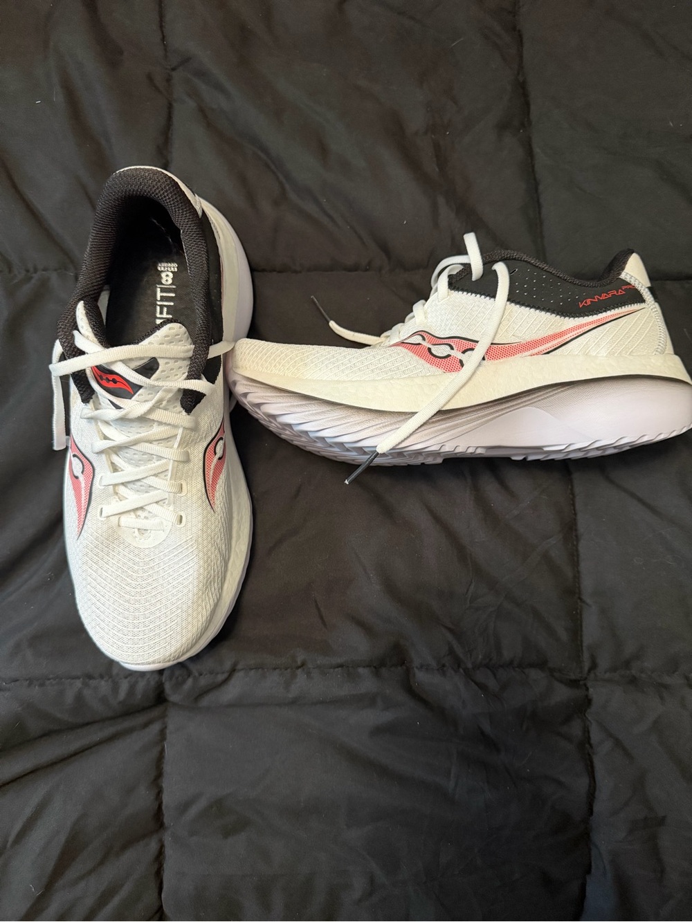 Saucony Women's Kinvara Pro White & Pink Running Shoes